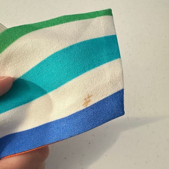 Alice & Olivia Dress Janan Rainbow Striped Maxi Belted Sleeveless Maximalist 8 - Picture 9 of 14